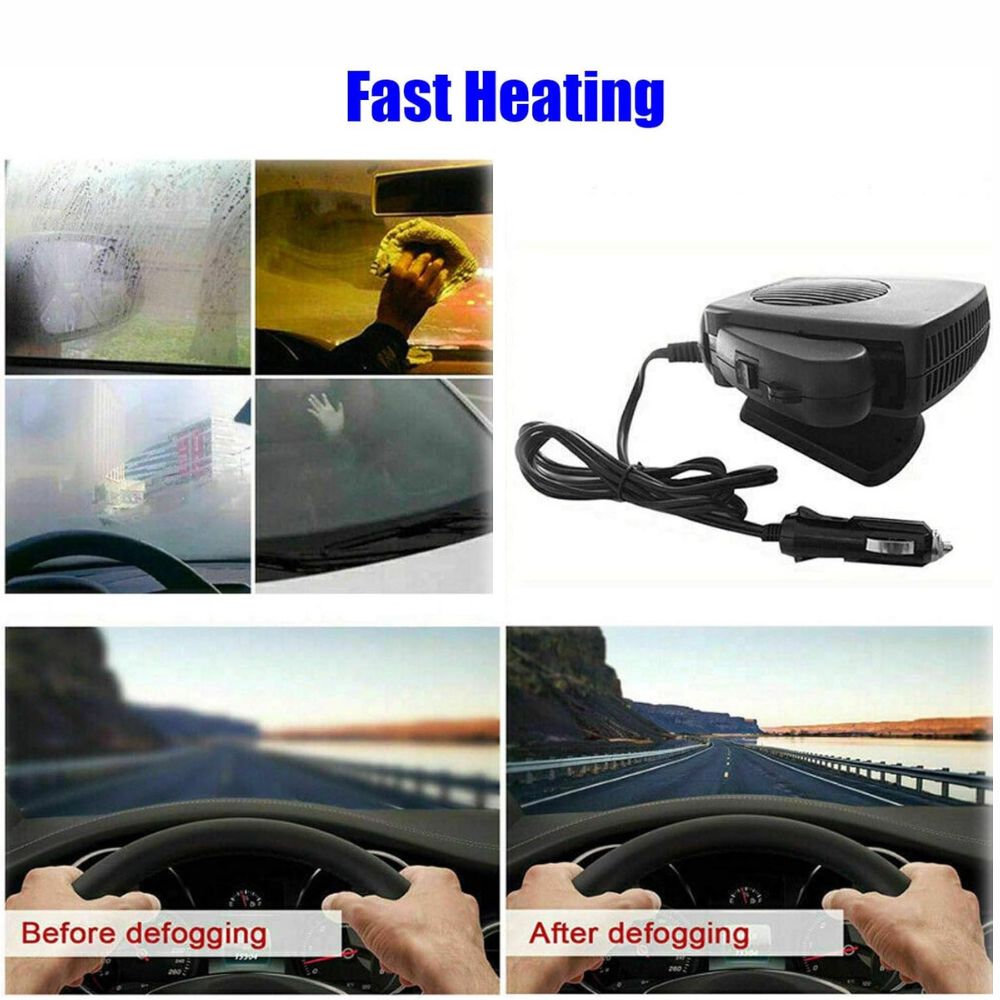 12V Ceramic Car Heater for Rapid Cabin Warming – Adjustable 150-300W with Thermostat - We are MFEO