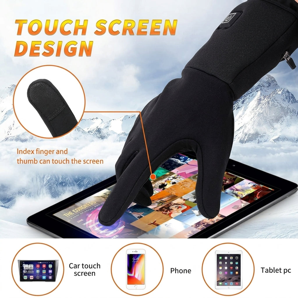Heated Gloves for Winter – Touchscreen Compatible with Adjustable Heat Settings - We are MFEO