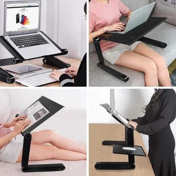 Adjustable Laptop Stand for Desk – Portable Riser with Detachable Mouse Pad 3