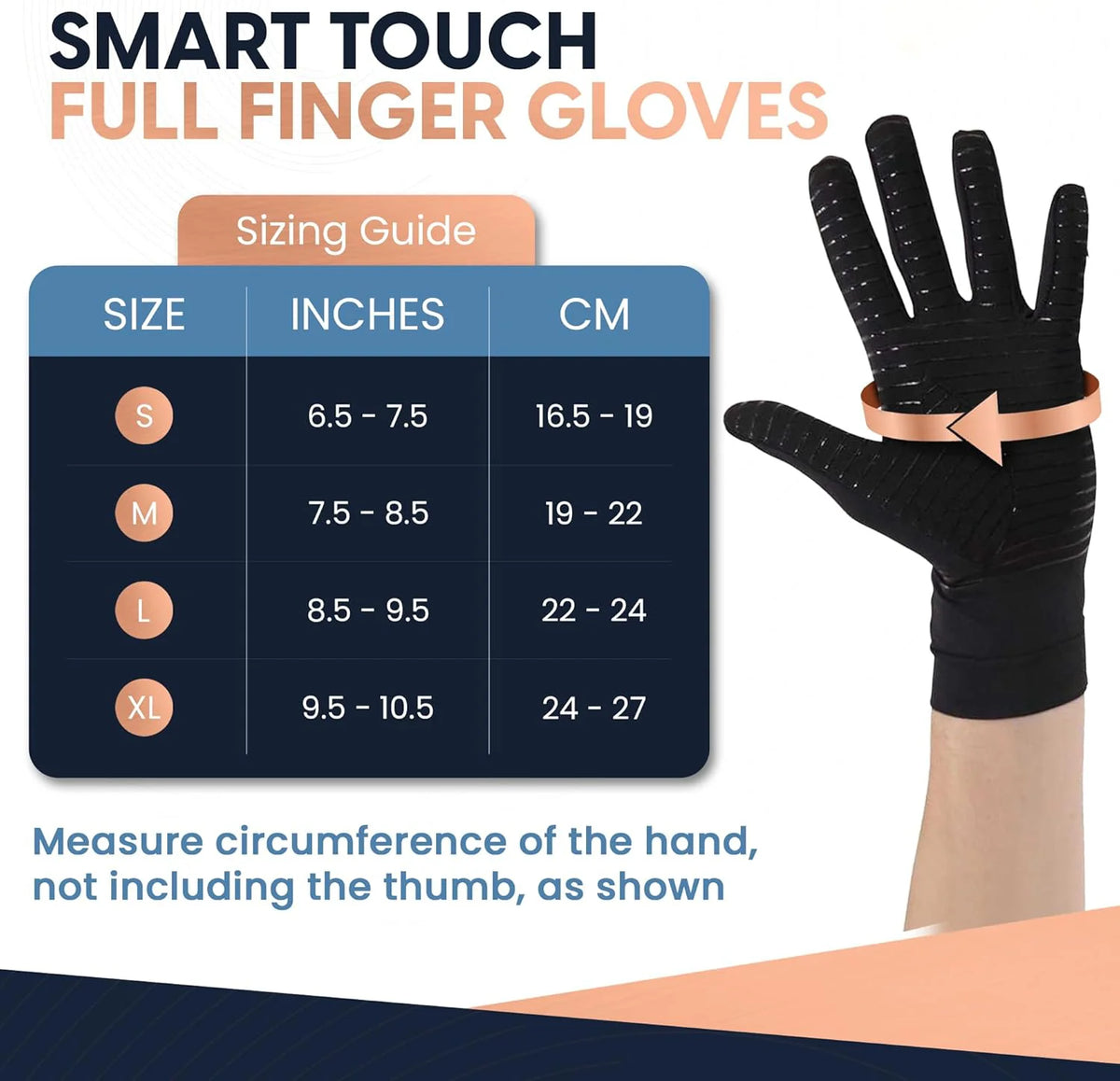 Arthritis Compression Gloves for Hand Pain Relief – Copper-Infused, Fingerless Design 4