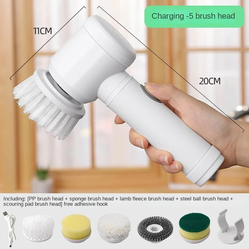 Electric Cleaning Brush for Kitchen and Bathroom – Cordless, Powerful Scrubbing Tool 2