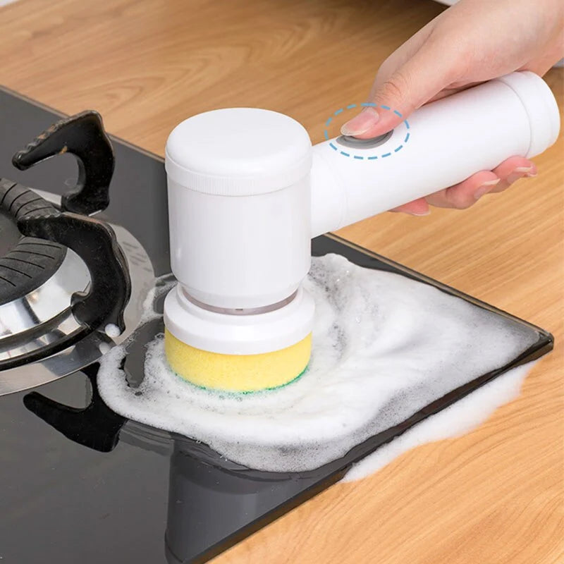 Electric Cleaning Brush for Kitchen and Bathroom – Cordless, Powerful Scrubbing Tool 4
