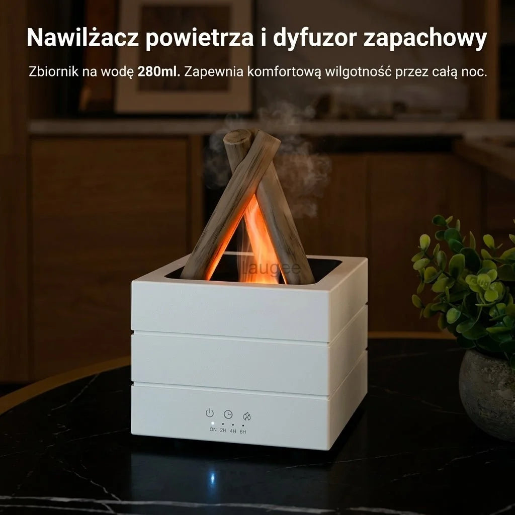 Essential Oil Diffuser with LED Flame Effect – Quiet Aromatherapy Humidifier with Remote 6