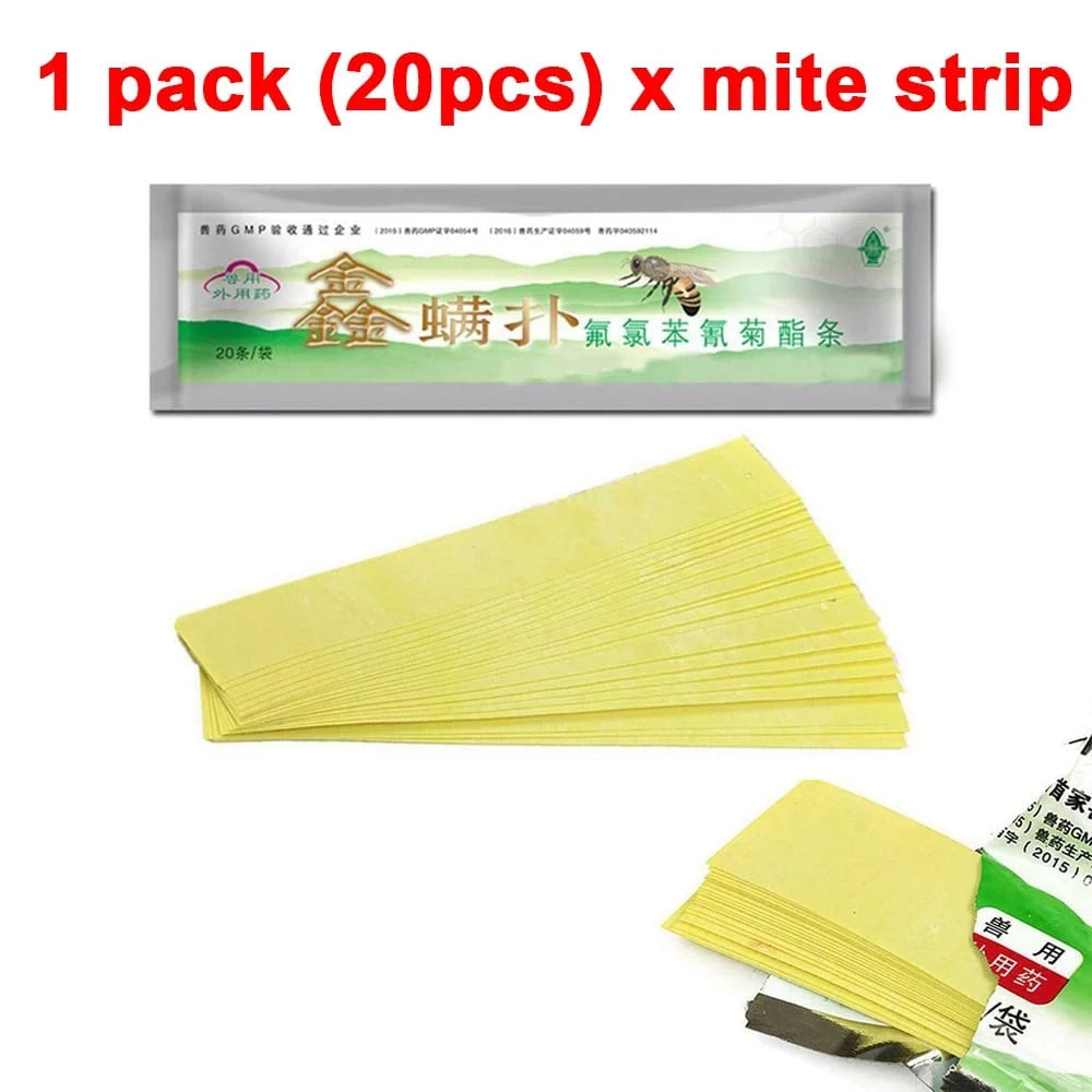 Fluvalinate Insect Repellent Strips for Beekeeping – 20 Pack for Effective Mite Control 2