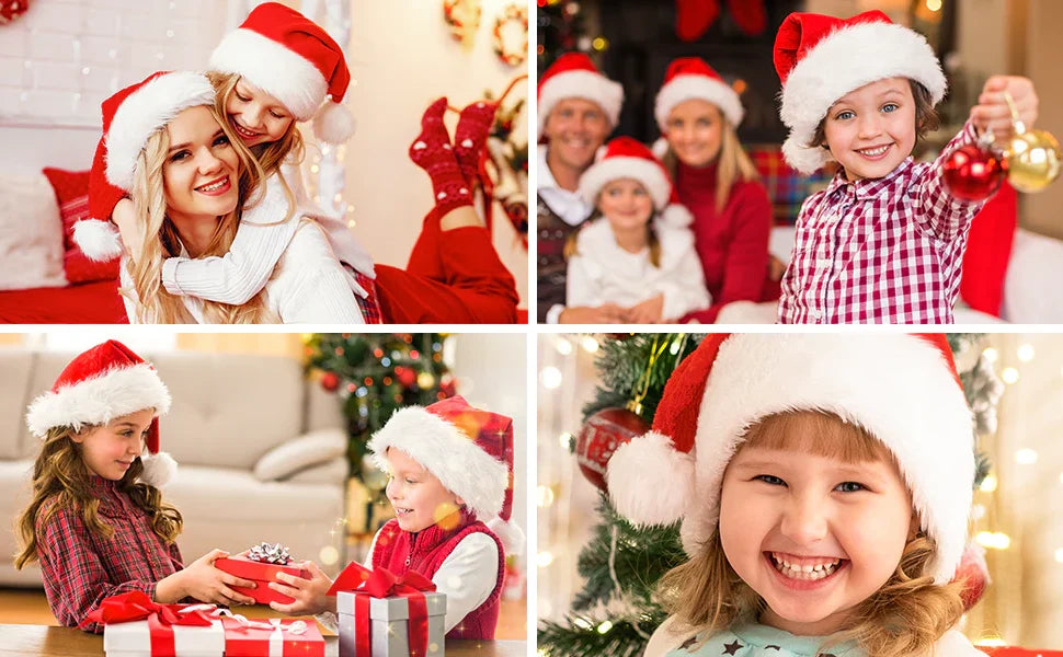 LED Santa Claus Hat with Changing Lights – Plush Christmas Accessory for Adults and Kids 7