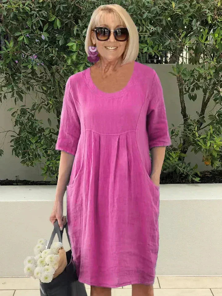 Loose Women's Dress with Pockets – Plus Size Summer Dresses for Everyday Comfort 4