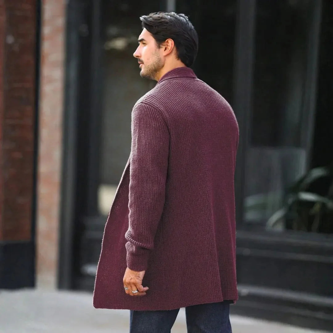 Men's Cardigan with Shawl Collar – Knit Layering Piece for Casual and Smart-Casual Wear 2
