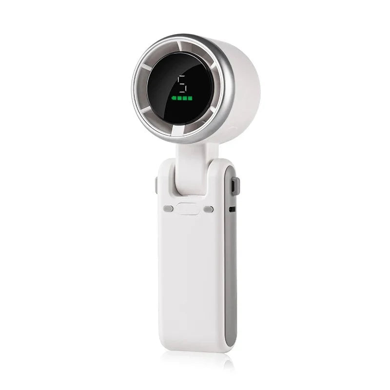 Portable Handheld Fan with Digital Display – 3-in-1 Design, 5 Speed Settings for Quiet Cooling 6