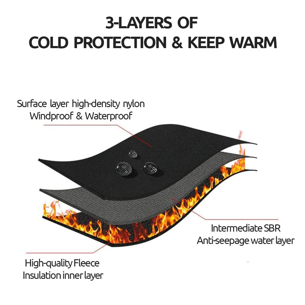 Thermal Gloves for Winter Cycling and Skiing – Unisex, Warm Fleece Lining, Touchscreen Compatible 2