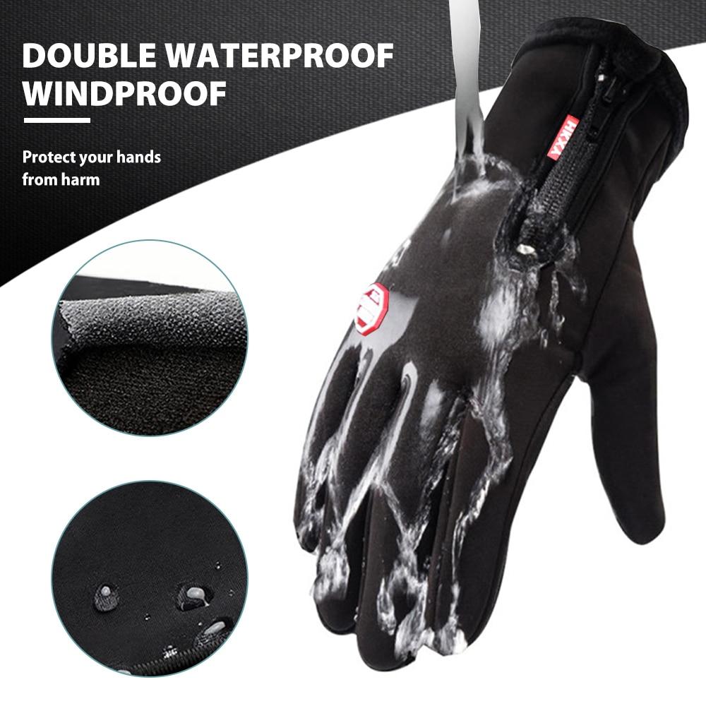 Thermal Gloves for Winter Cycling and Skiing – Unisex, Warm Fleece Lining, Touchscreen Compatible 3