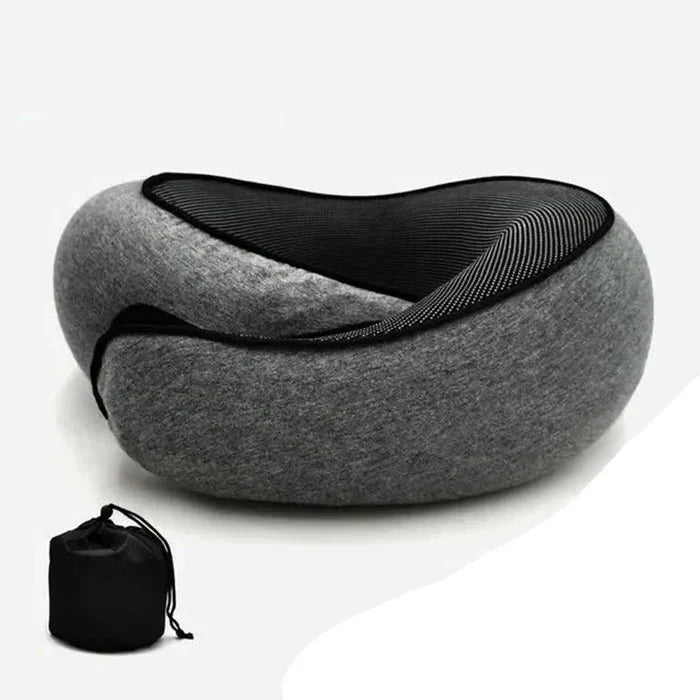 Travel Neck Pillow – Memory Foam U-Shape for Adjustable Support, Ideal for Long Journeys 1
