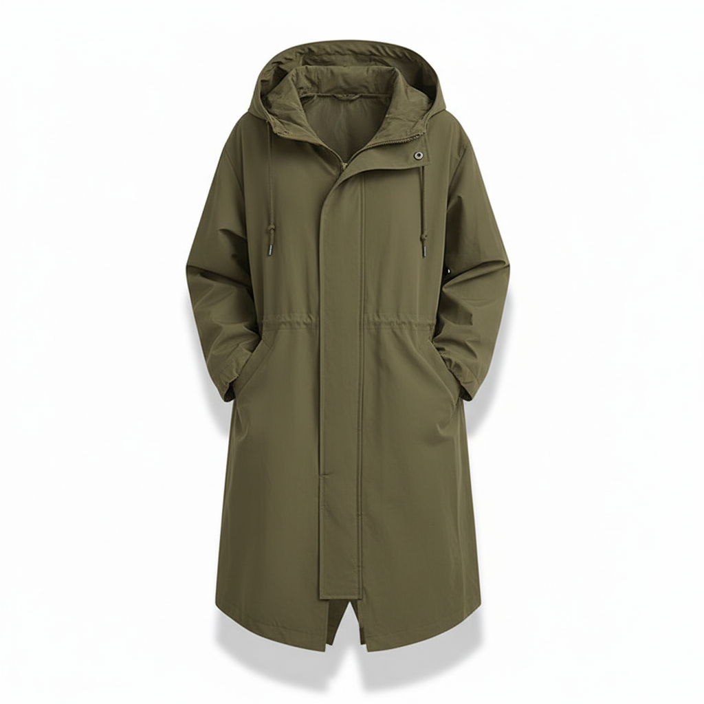 Women's Casual Jacket with Hood – Long, Button Front, Pockets for Outdoor Use 7