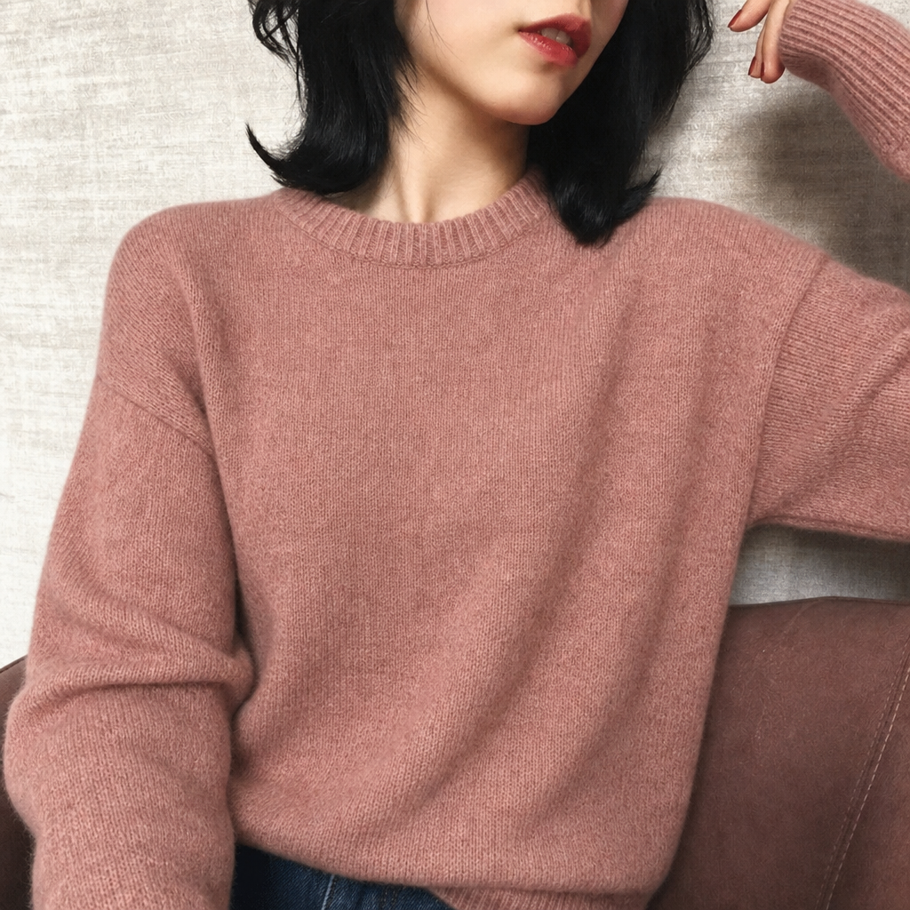 Women's Oversized Jumper – Fluffy Knit with Balloon Sleeves for Winter 3
