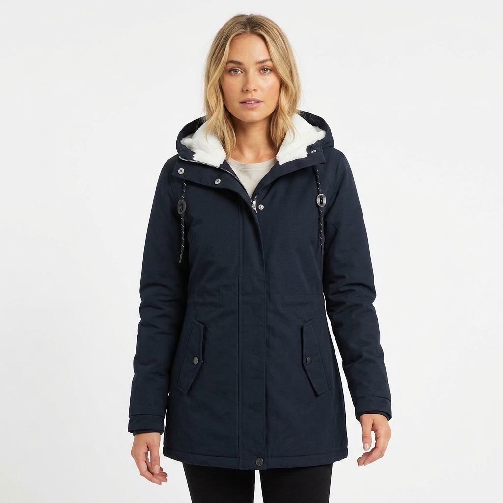 Women's Rain Jacket with Adjustable Waist – Waterproof Hooded Design for Cool Weather 5