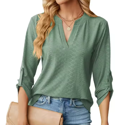 Women's White Blouse – Softly Shaped Fit for Summer, Everyday Comfort and Versatile Style 0