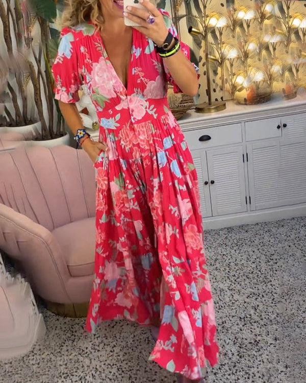 Womens Summer Floral Dress – Lightweight Plus Size Wedding Guest Dresses for Warm Days 5