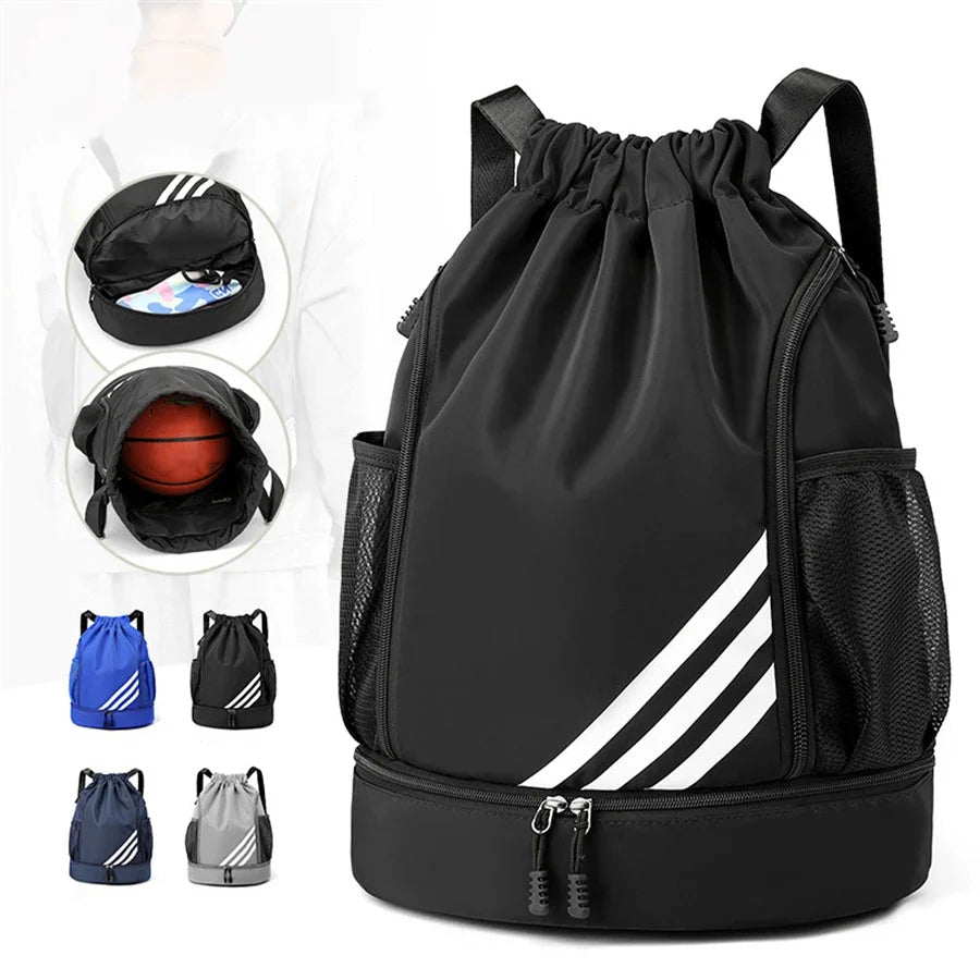 Basketball Backpack with Waterproof Ball Compartment – Wet/Dry Sections for Athletes - We are MFEO