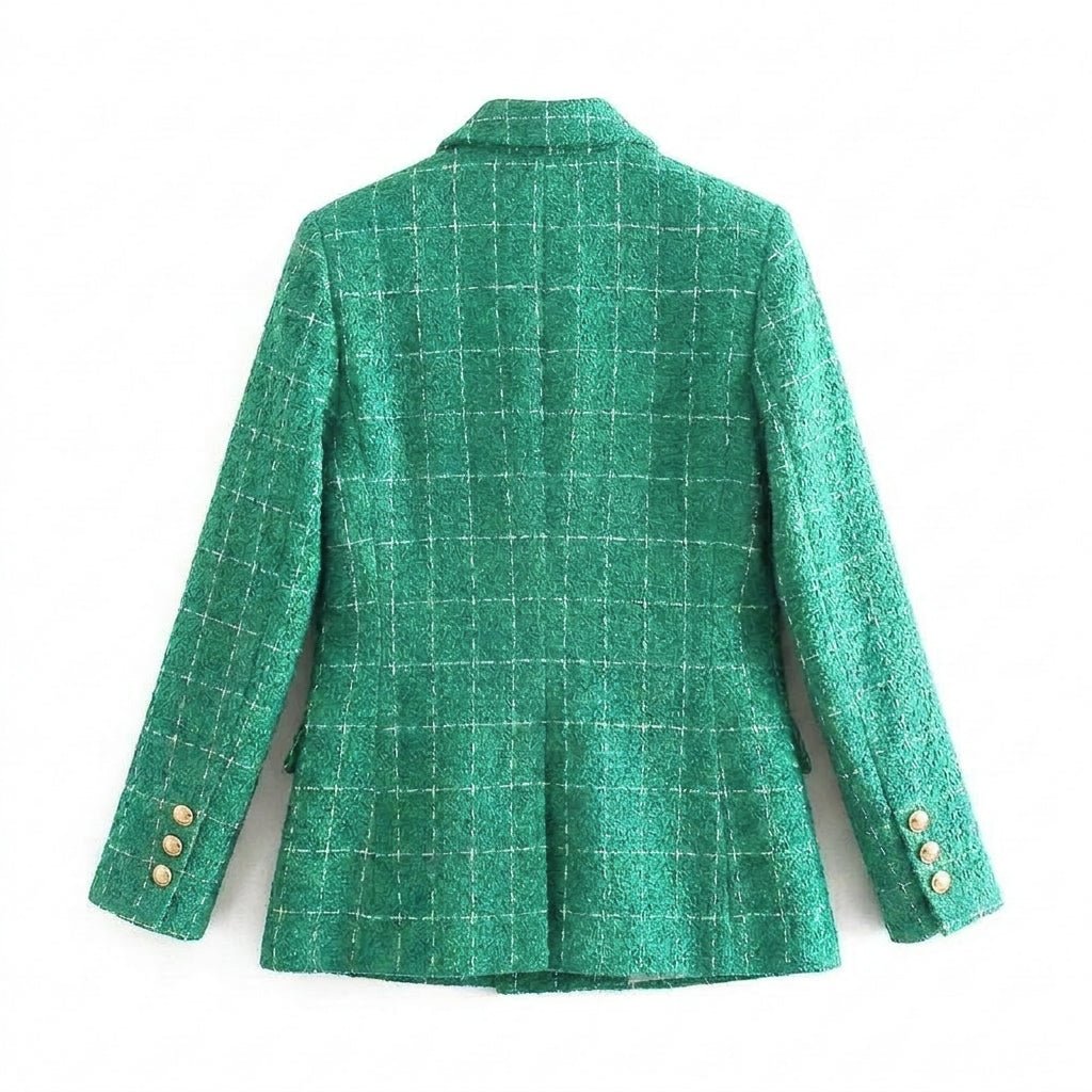 Blazer for Women – Tailored Boucle Weave with Peak Lapels - We are MFEO