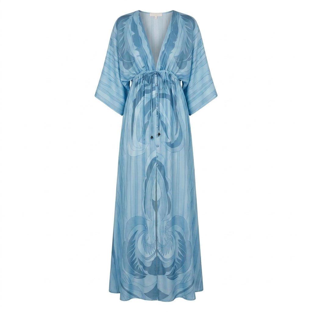 Bohemian Maxi Dress – Lightweight Chiffon with Adjustable Waist for Summer Events - We are MFEO