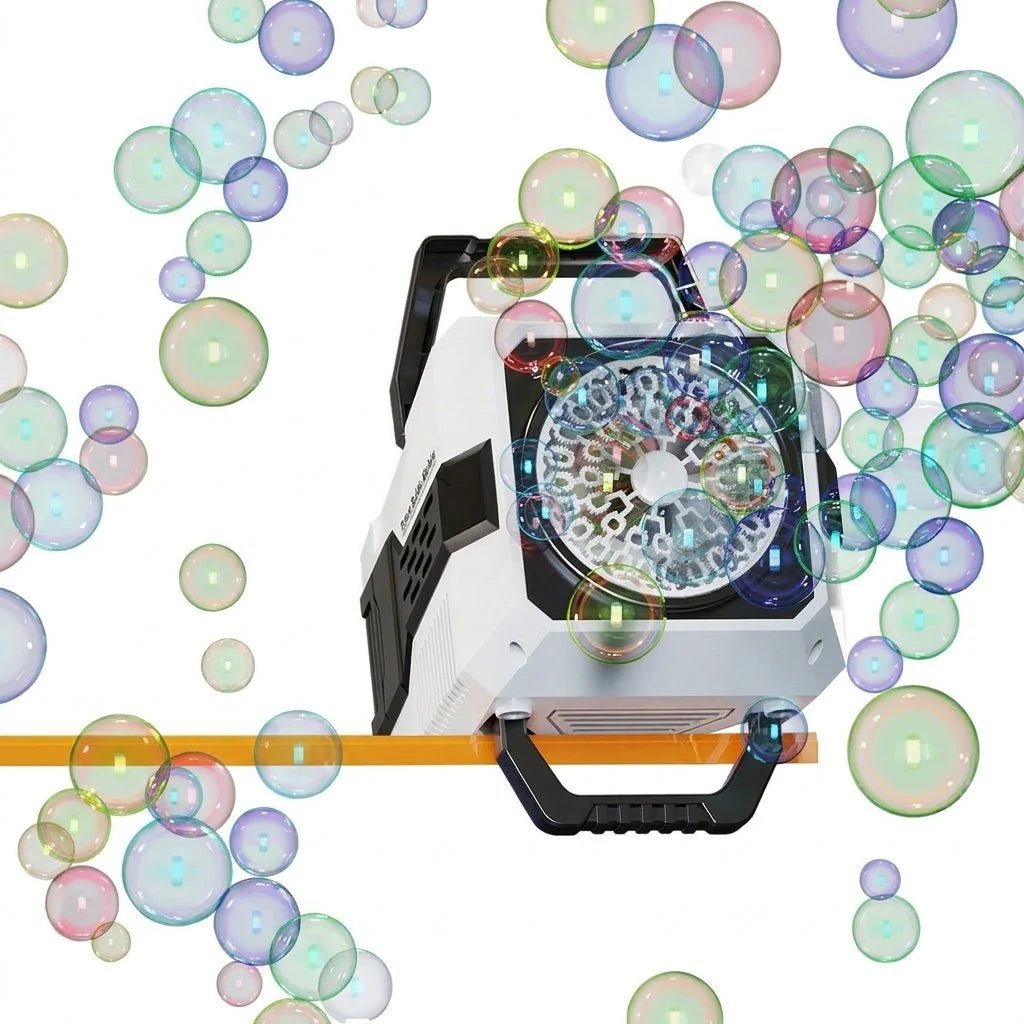 Bubble Machine for Parties – 30,000 Bubbles per Minute with Remote Control and RGB Lights - We are MFEO