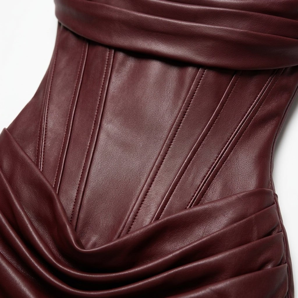 Cocktail Dress – Corset Mini Style with Draped Neckline for Evening Wear - We are MFEO