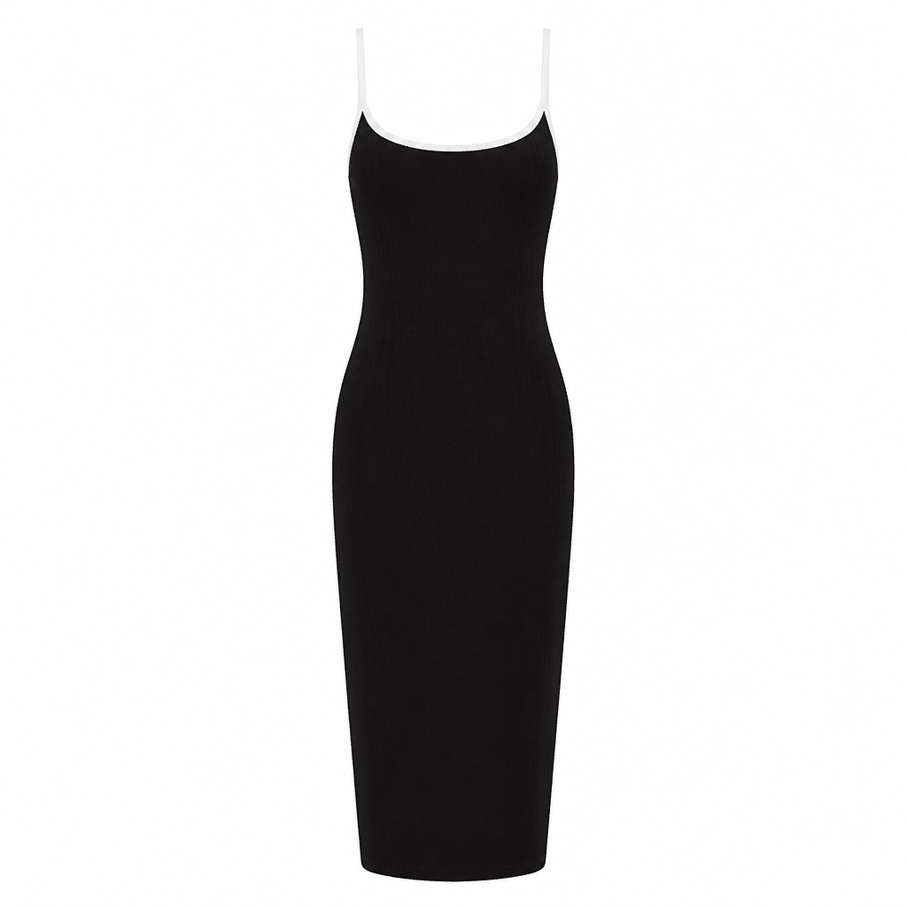 Cocktail Dress – Slim Fit Midi with Adjustable Straps - We are MFEO