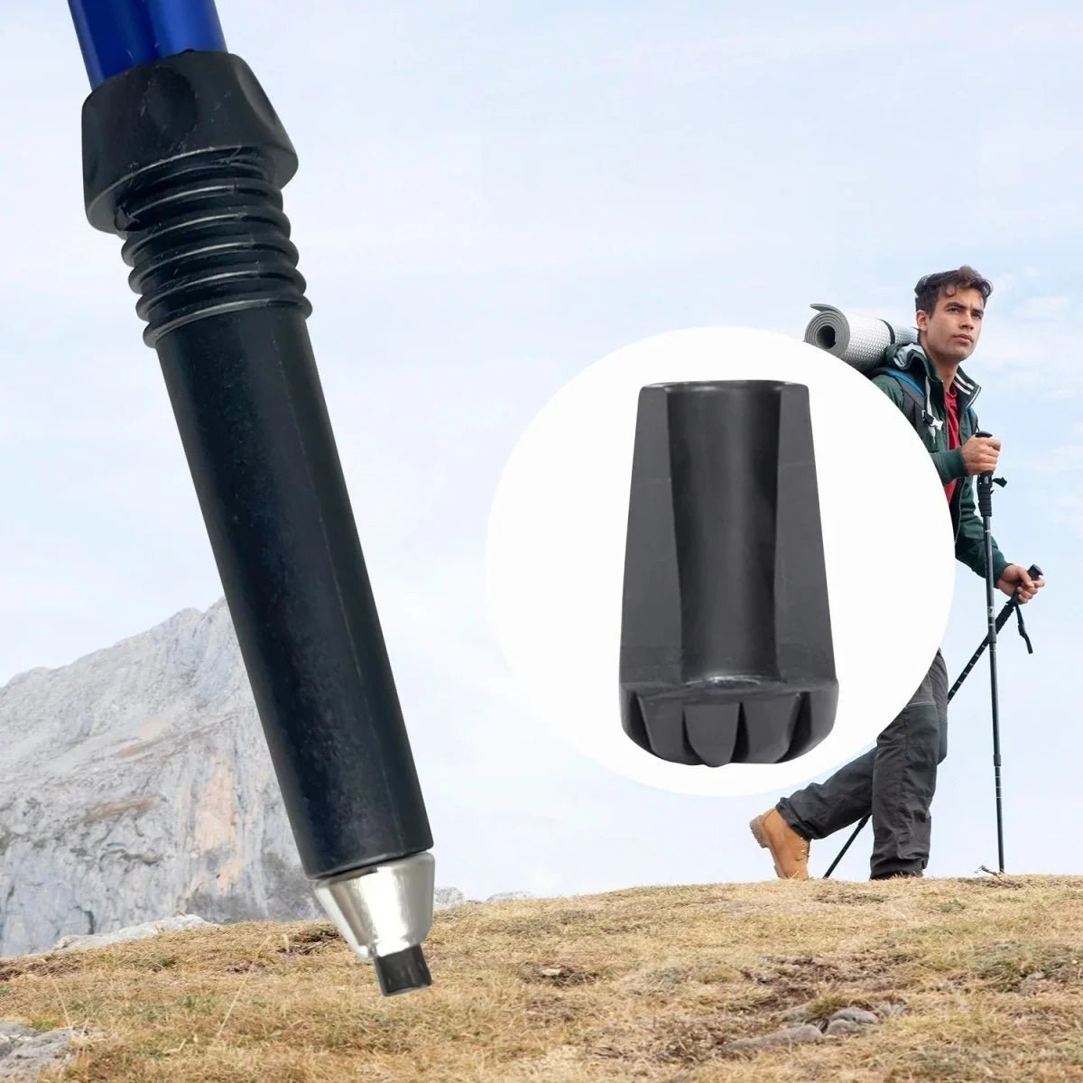 Collapsible Hiking Poles with Adjustable Length – Lightweight, Shock Absorption for Trekking - We are MFEO