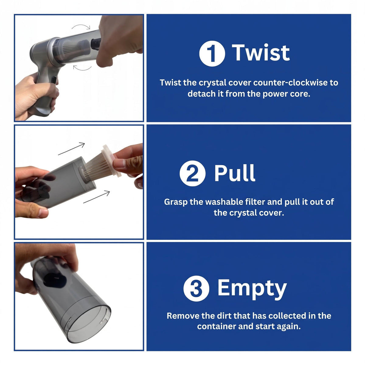 Cordless Car Vacuum Cleaner – 95,000 Pa Suction with 6 Nozzles for Efficient Car Cleaning - We are MFEO