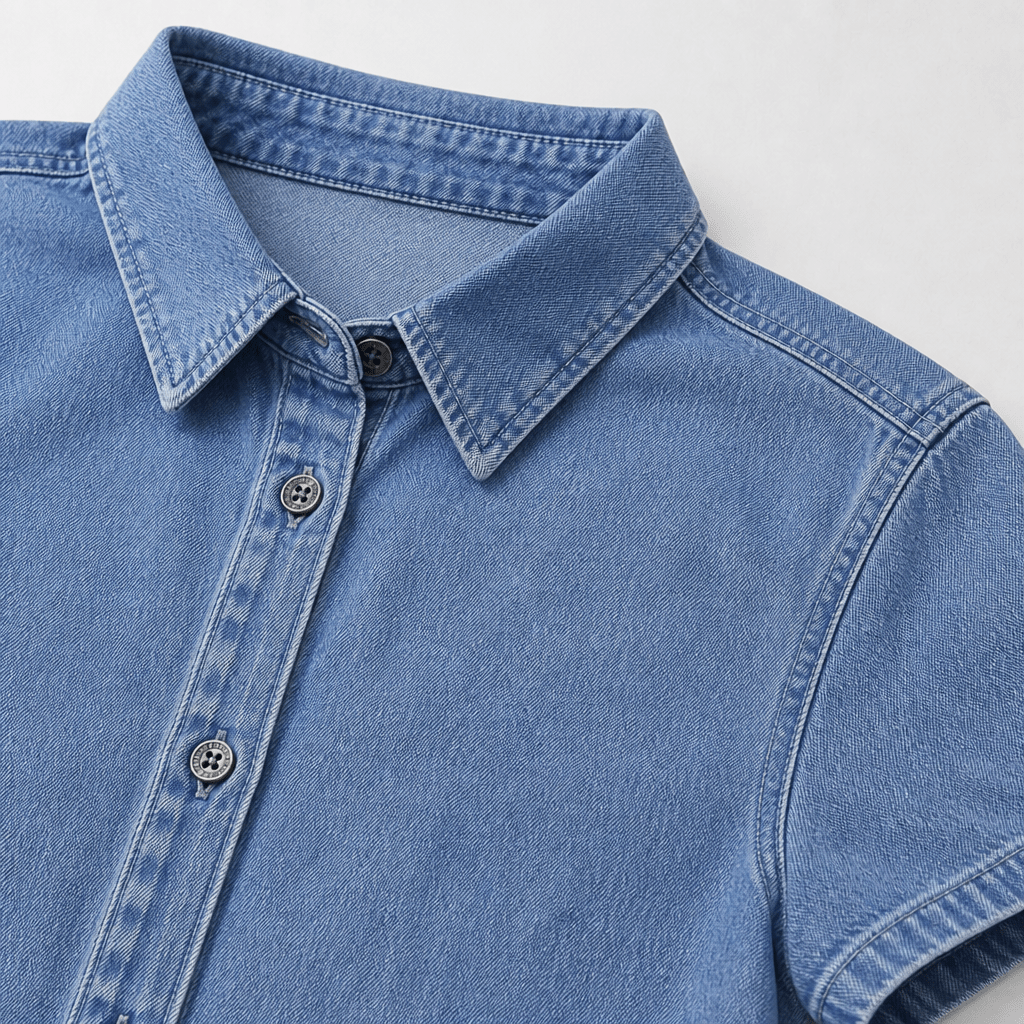 Denim Dress – Tailored Fit with Button Details - We are MFEO