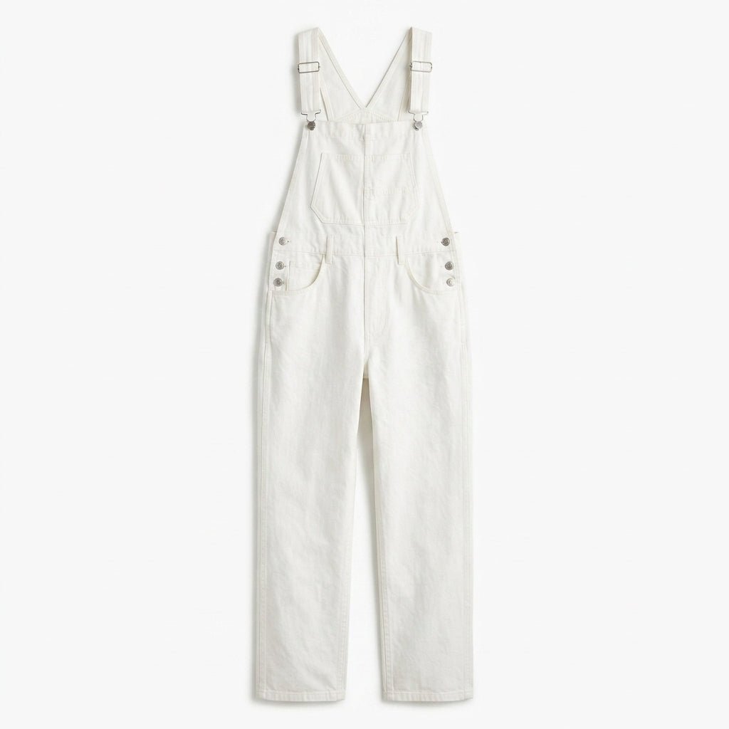 Denim Jumpsuit with Adjustable Straps – Relaxed Fit Dungaree - We are MFEO