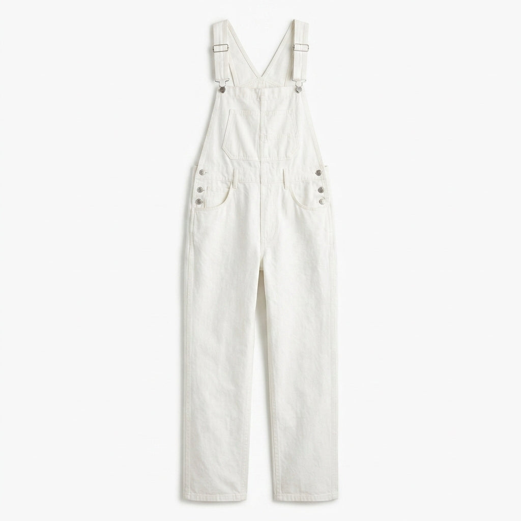 Denim Jumpsuit with Adjustable Straps – Relaxed Fit Dungaree 8