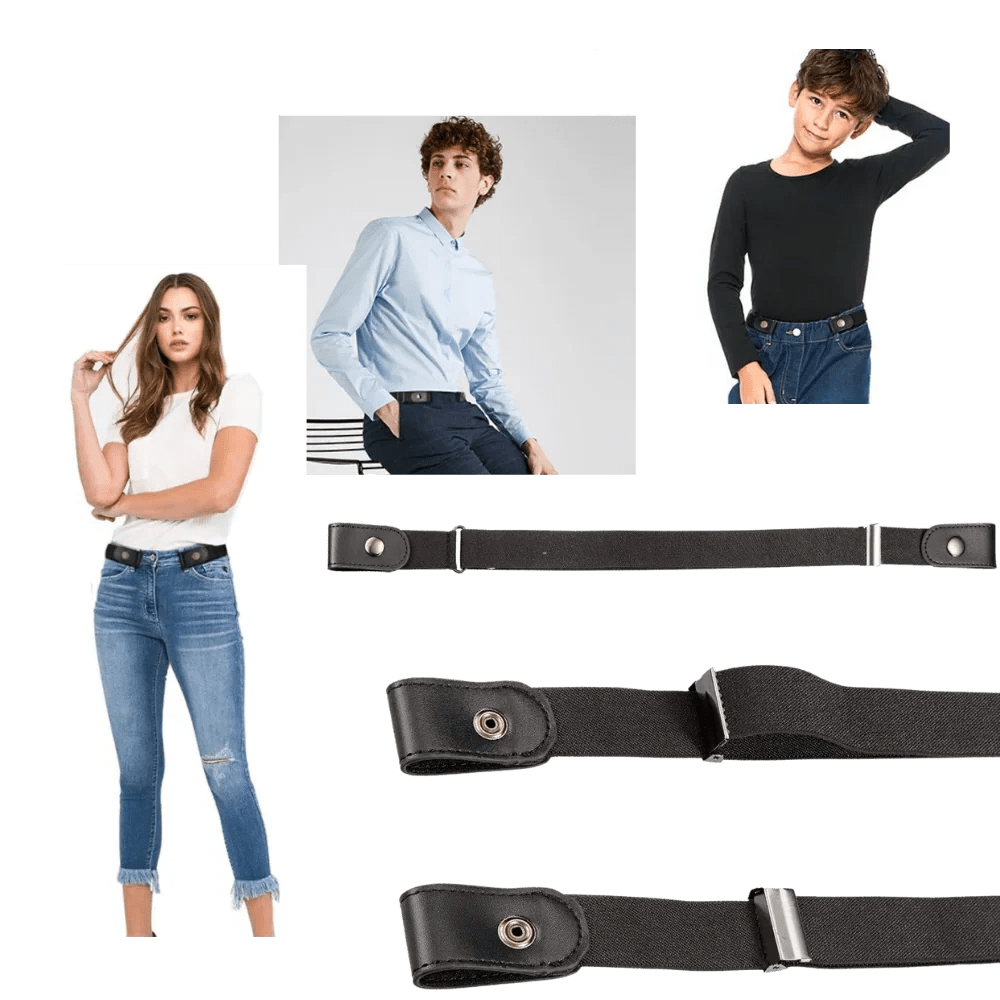 Elastic Belt for Adults and Children – Comfortable Stretch Design without Buckle, Adjustable Fit - We are MFEO
