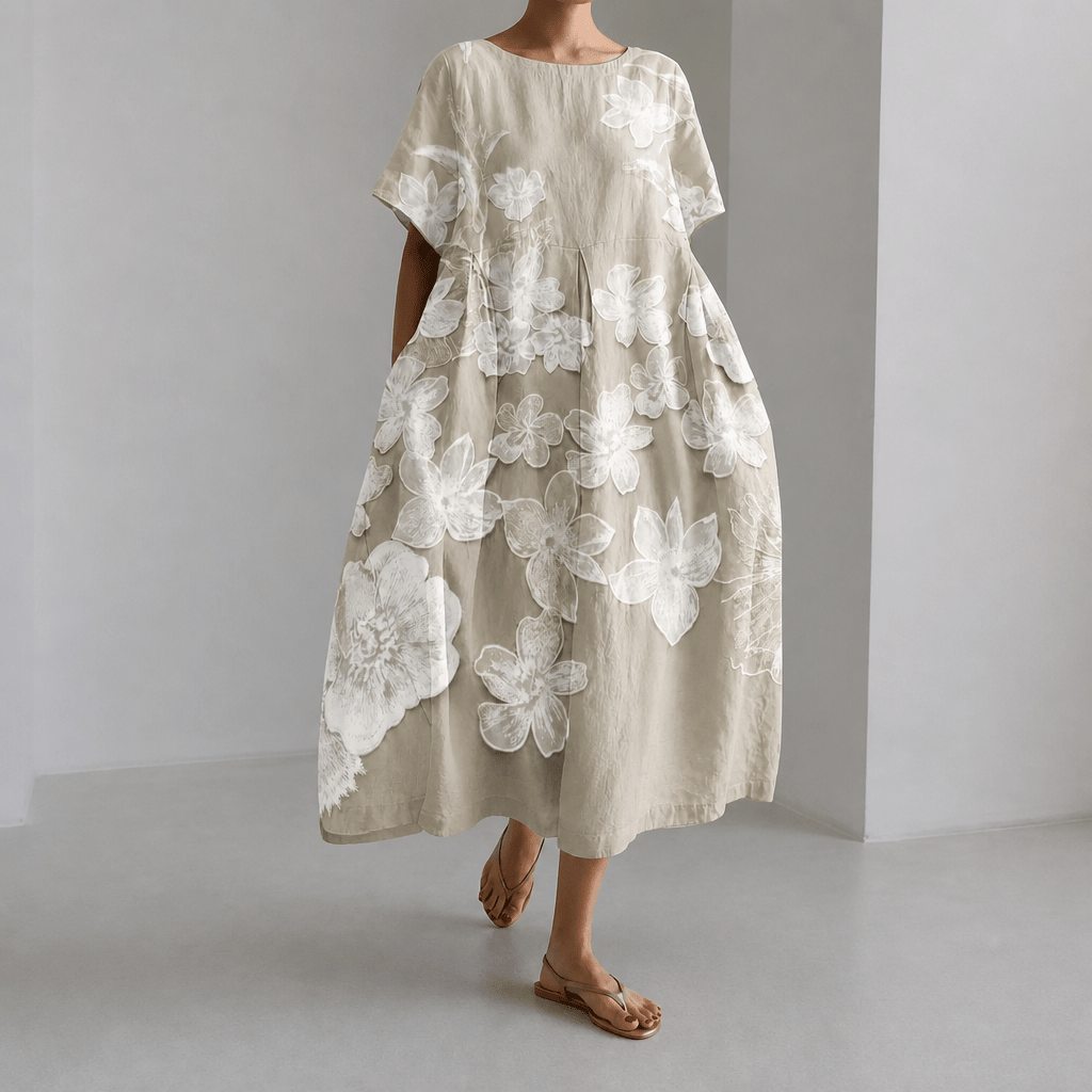 Floral Maxi Dress for Summer – All-Day Comfort (Plus Size Available) - We are MFEO