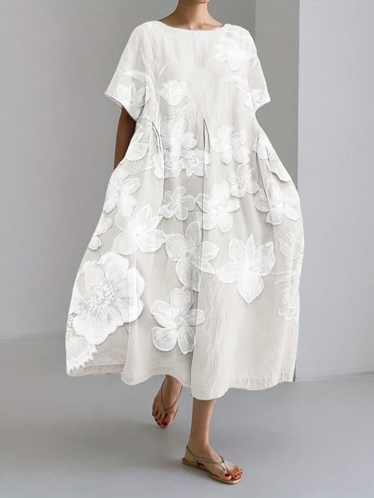 Floral Maxi Dress for Summer – All-Day Comfort (Plus Size Available) - We are MFEO