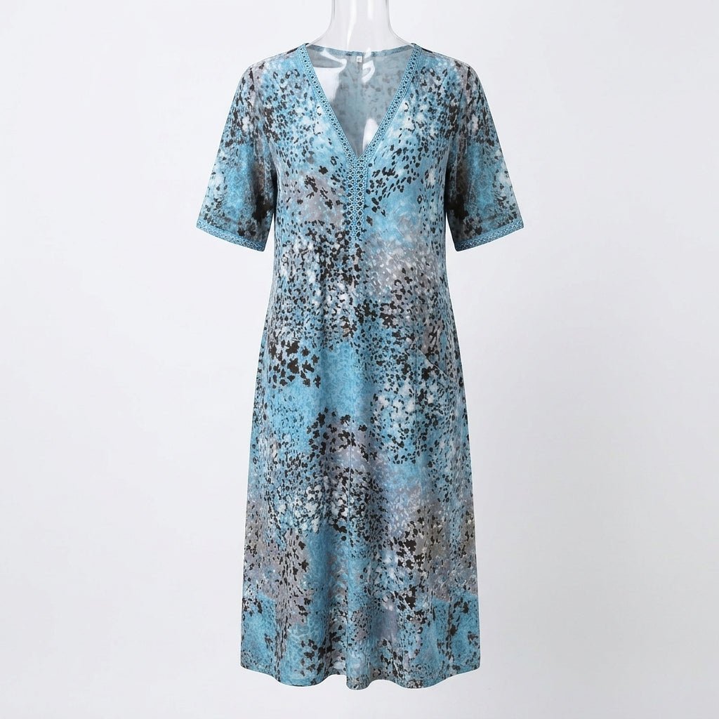 Floral Midi Wedding Guest Dress for Summer with Breathable Fabric - We are MFEO