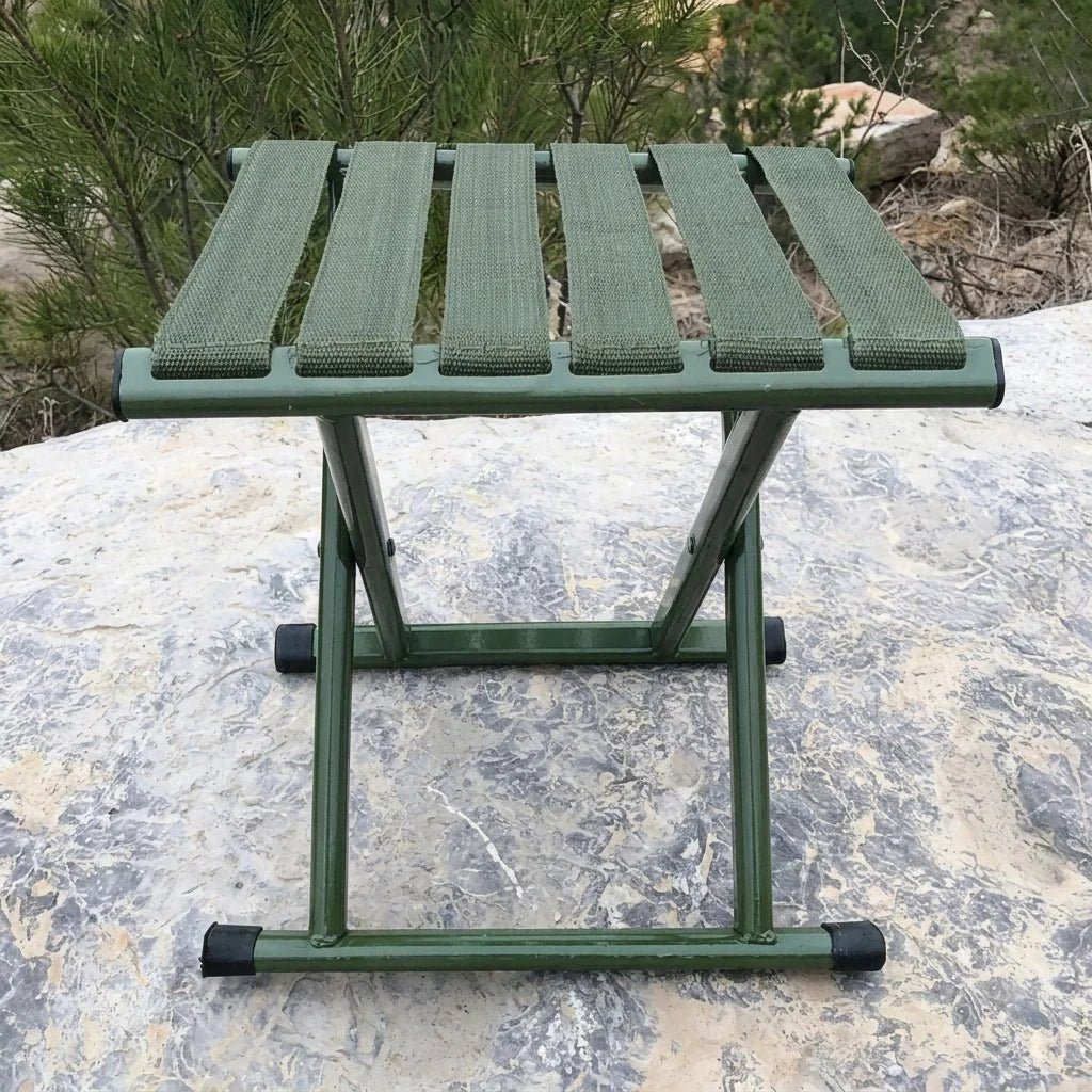 Folding Camping Stool – Portable Iron Frame with Oxford Fabric, Supports 300 kg - We are MFEO