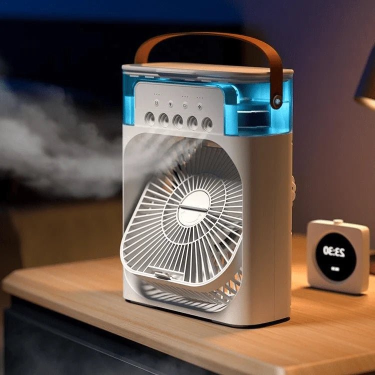 Handheld Misting Fan – Portable Personal Fan with 5 Spray Holes for Cooling and Humidification - We are MFEO