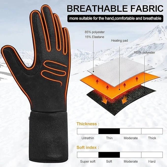 Heated Gloves for Winter – Touchscreen Compatible with Adjustable Heat Settings - We are MFEO