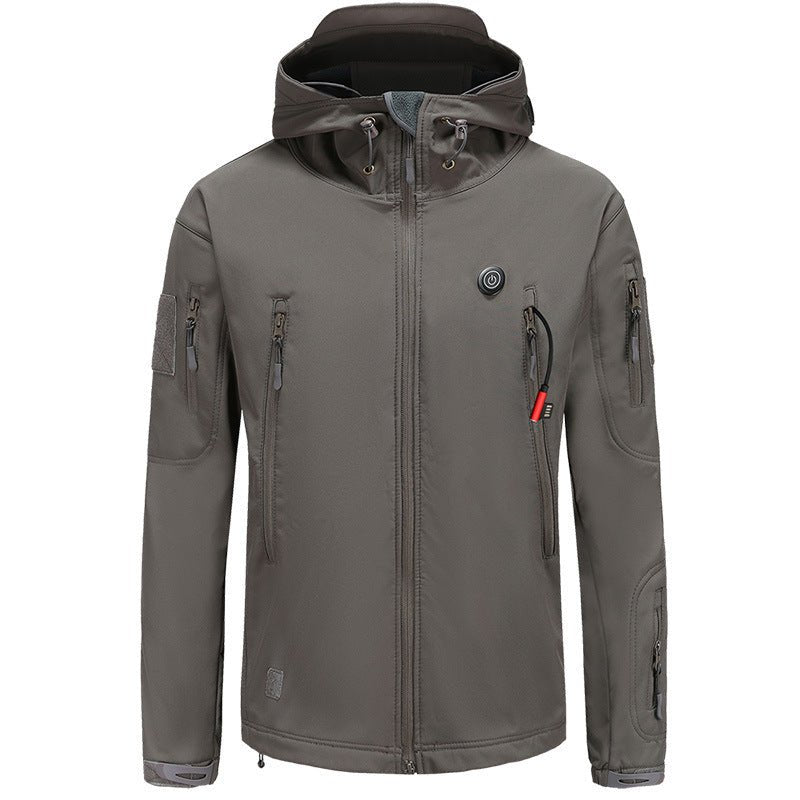 Heated Jacket for Men – Hooded Coat, USB-Powered, Adjustable Temperature - We are MFEO