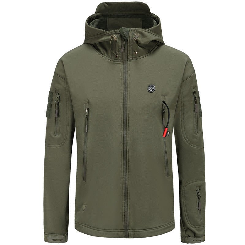 Heated Jacket for Men – Hooded Coat, USB-Powered, Adjustable Temperature - We are MFEO