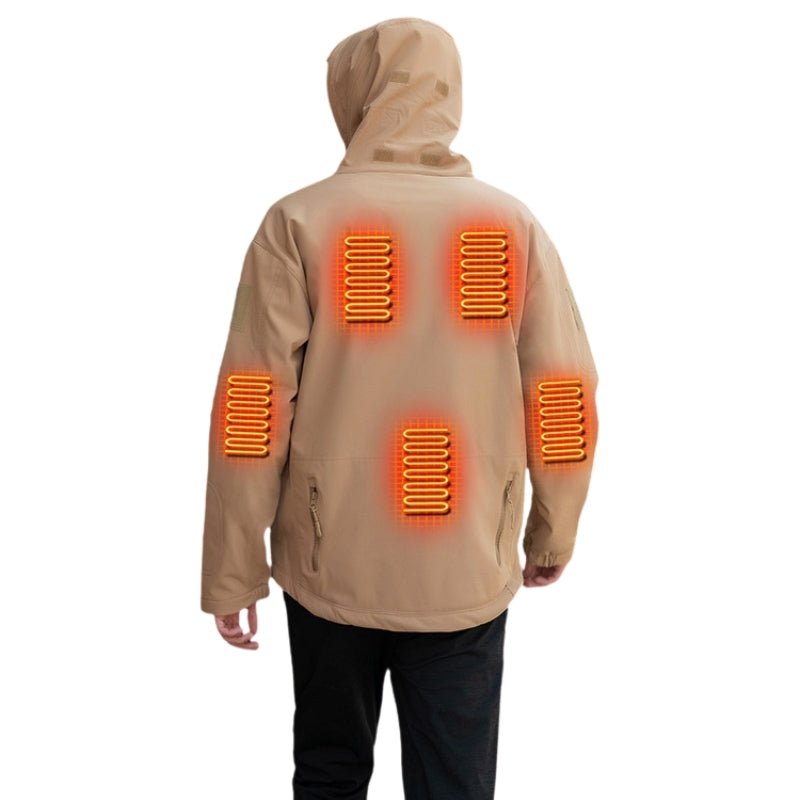 Heated Jacket for Men – Hooded Coat, USB-Powered, Adjustable Temperature - We are MFEO