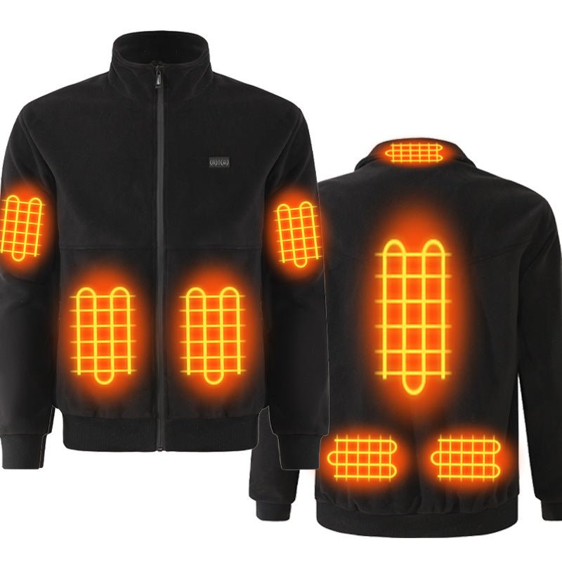 Heated Jacket for Men with Multi-Zone Heating – Full-Zip Design - We are MFEO