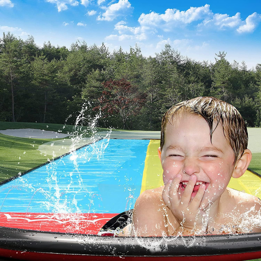 Inflatable Water Slide for Backyard Fun – Durable PVC, 480 x 140 cm, Slip and Slide for Kids - We are MFEO