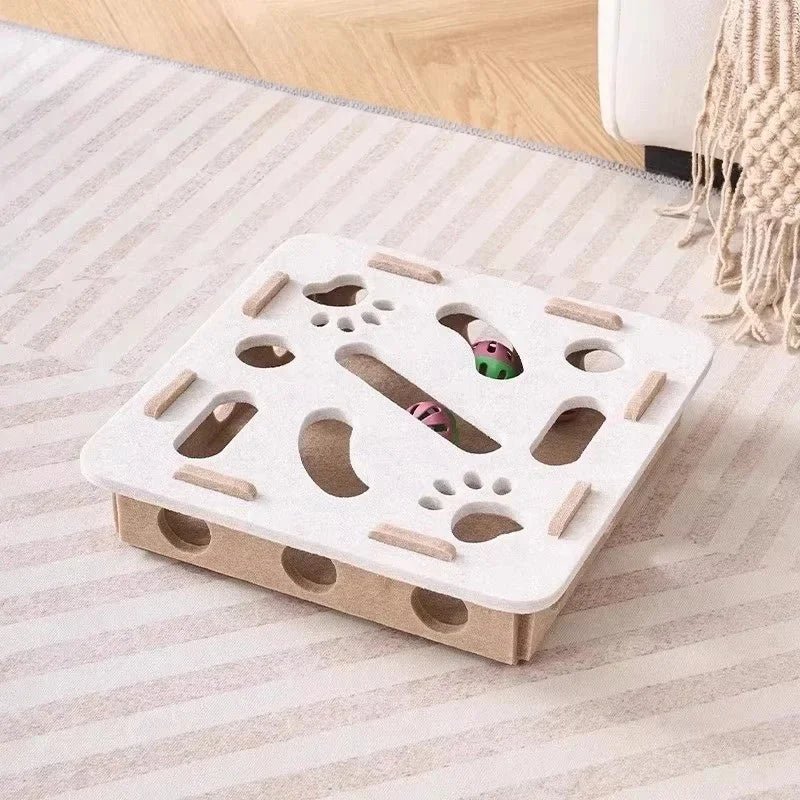 Interactive Cat Toy Puzzle Box – Durable Felt for Indoor Play and Mental Stimulation - We are MFEO