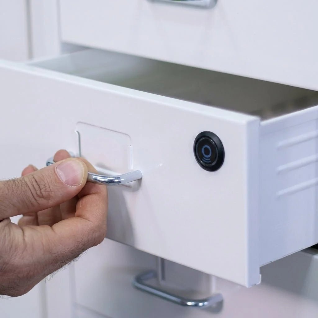 Invisible Magnetic Cabinet Lock for Doors up to 45mm – No-Drill Installation with Key and Card Access - We are MFEO