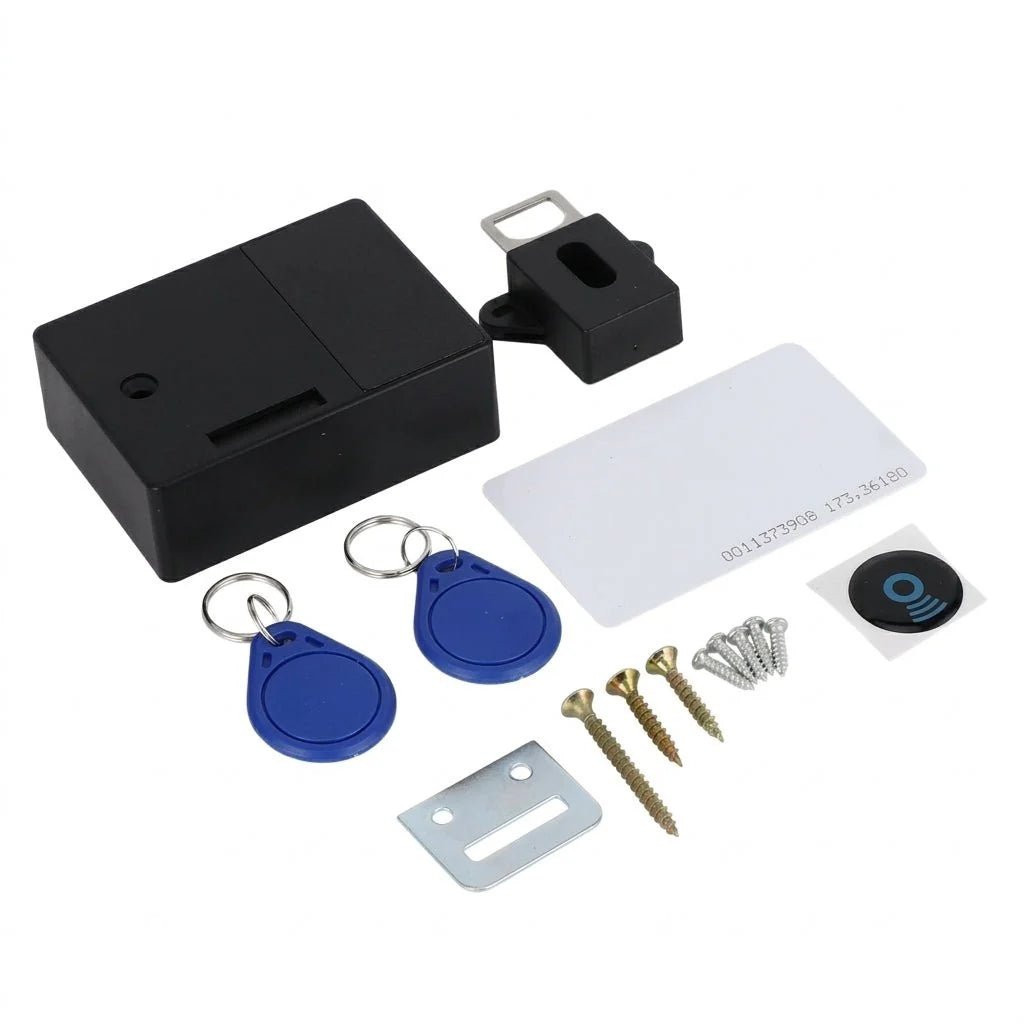 Invisible Magnetic Cabinet Lock for Doors up to 45mm – No-Drill Installation with Key and Card Access - We are MFEO