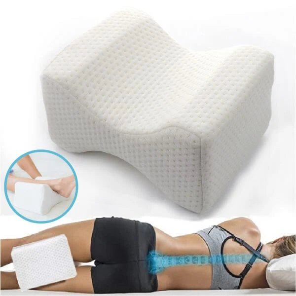Leg Pillow for Knee and Hip Support – Memory Foam, Ergonomic Shape for Side Sleepers - We are MFEO