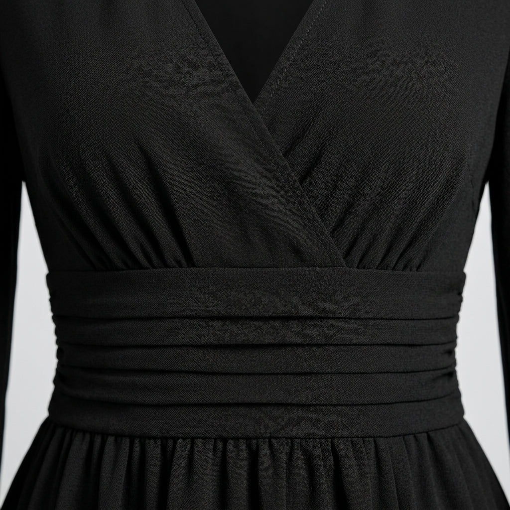 Long Sleeve Midi Dress with Slit – Perfect Cocktail Dress for Weddings and Semi-Formal Events - We are MFEO