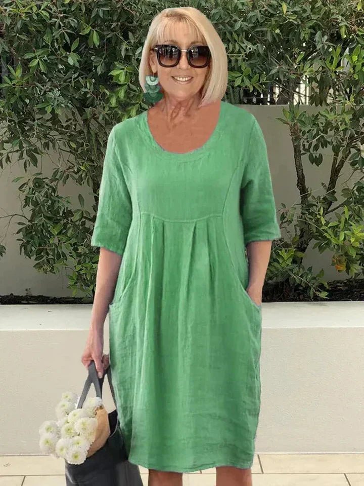 Loose Dress with Pockets – Plus Size Summer Dress for Everyday Comfort - We are MFEO