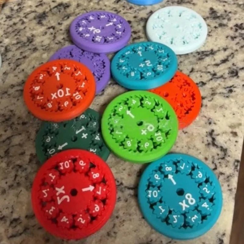 Math Facts Fidget Spinner Toy – Interactive Learning Tool for Multiplication, Division, Addition, Subtraction - We are MFEO